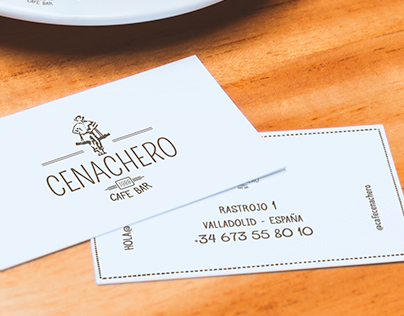 Cafe Bar Cenachero , Card and Logo