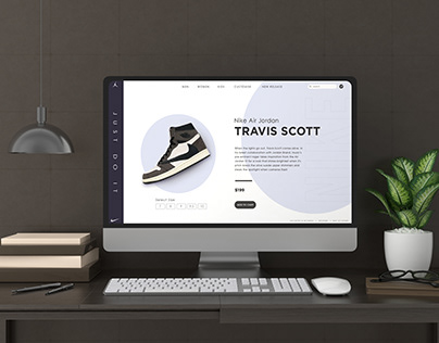 Nike Air Jordan 1 TRAVIS SCOTT Landing Page Prototype