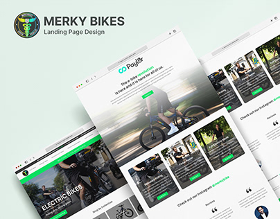 Merky Bikes Landing Page Design