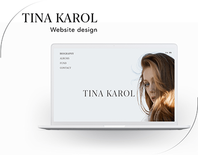 UI\UX case study for singer Tina Karol