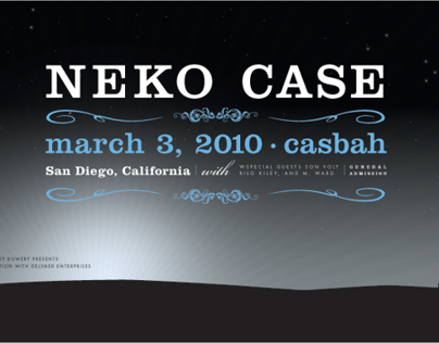 Neko Case Concert Poster