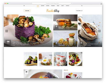 Restaurants & Food Website Templates (WIx)
