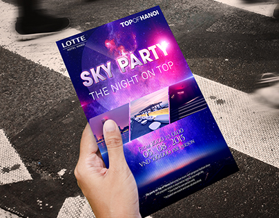 SKY PARTY - THE NIGHT ON TOP [POSTER]