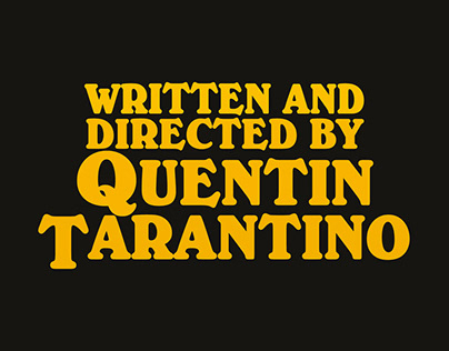business card design for Quentin Tarantino