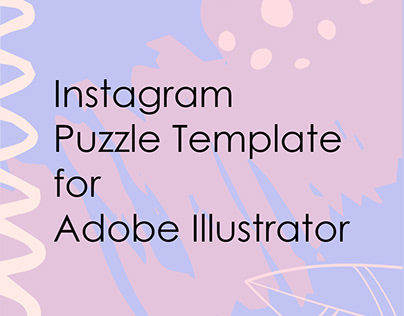 Instagram Puzzle Template for Adobe Illustrator