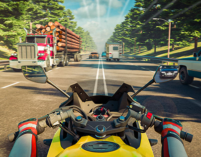 traffic bike racing simulator game