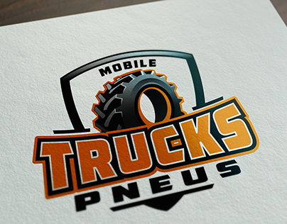 Mobile Trucks Pneus Vector Tracing