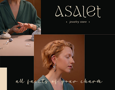 ASALET/jewelry brand identity