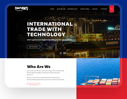 Website Design for Sharks Technology