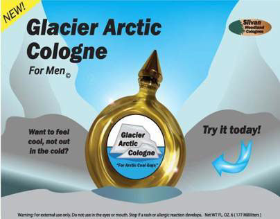 Glacier Arctic Cologne Packaging