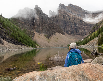 Lake Agnes is an excellent location for meditation