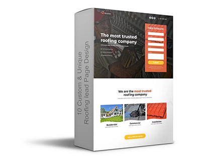 Roofing lead pages design Package