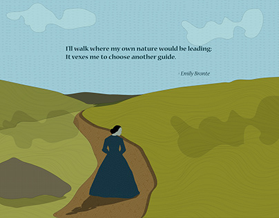 Emily Bronte Quote/Illustration