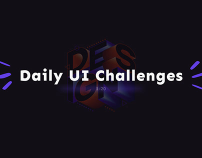 Daily UI Challenges