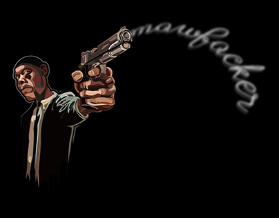 illustrator | man with gun