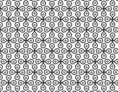 floral vector pattern design. white background