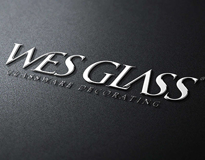 Wes Glass Glassware Decorating Logo Design
