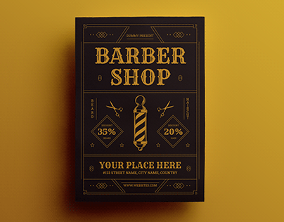 Barber Shop Mockup on Behance