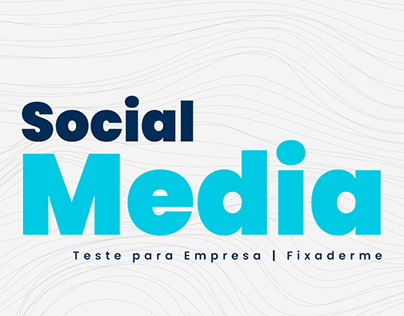 Design para Social Media | Fixaderme (Teste)