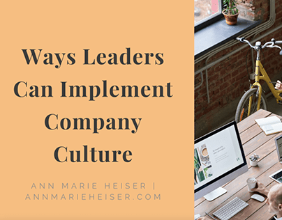 Ways Leaders Can Implement Company Culture