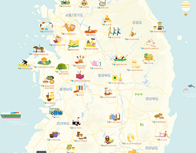 Doore Map(Korean Tourist Site) Part1.