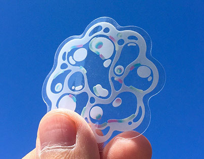 Water Bubble Vinyl Stickers