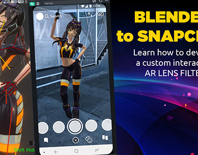 AR lens from Blender to Snapchat