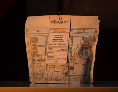 Doubleshot coffee packaging