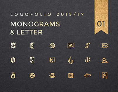 Logofolio 01. Monograms. Marks. 2015/17