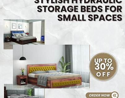 Stylish Hydraulic Storage Beds for Small Spaces