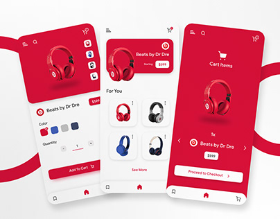 Music Accessories App UI Design