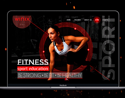 Website Landing Design for Fitness Centers