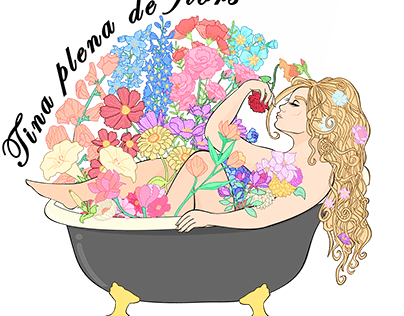 Tina plena de flors