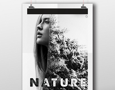 Nature poster-double exposure