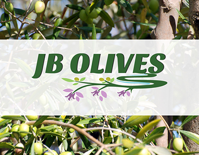 logo for olives farm with jacaranda tree