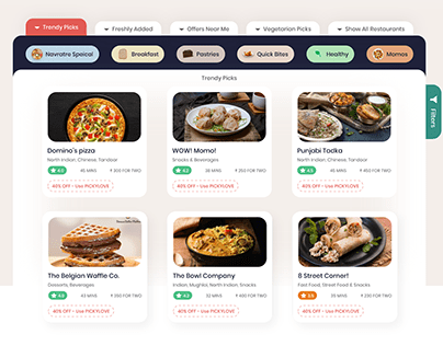 Online food delivery website