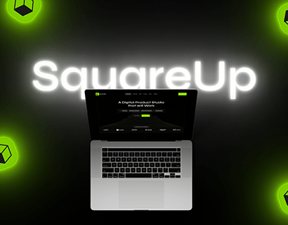 SquareUp - Landing page design