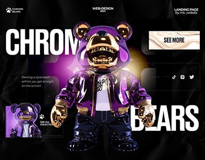Chromatic bear nft collection | Landing page
