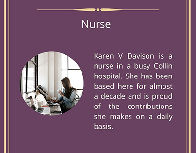 Karen V Davison | Nurse