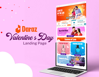 Valentine's Day Landing Page Design