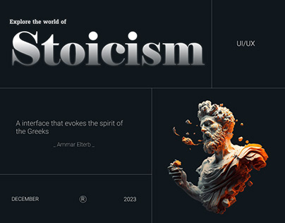 Website for Stoicism museum | UI/UX design