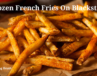 Frozen French Fries On Blackstone