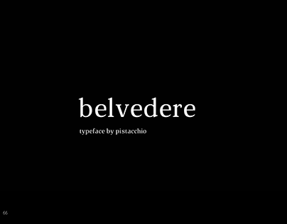 Belvedere typefont
