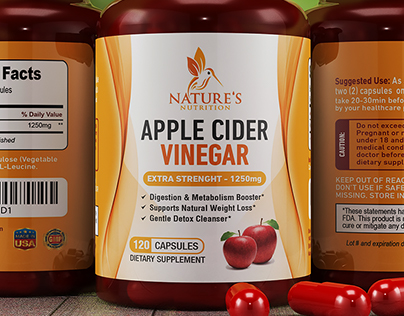 Apple Cider Vinegar Label Design