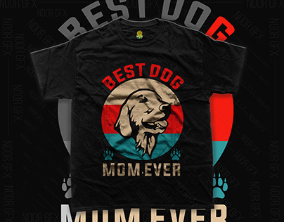 Best Dog ever retro t-shirt design