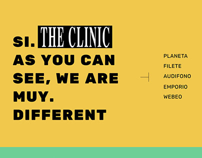 Wireframe "The Clinic"