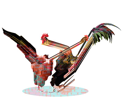 then dance! chicken illustration