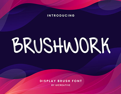 Brushwork Display Brush Font