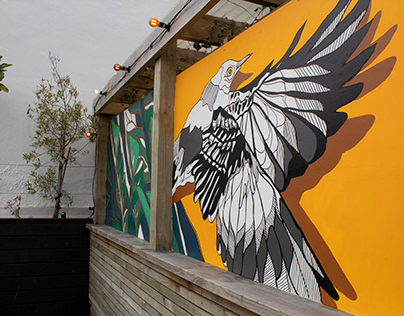 Mockingbird Restaurant Mural | Wellington, New Zealand