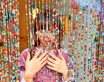 Never too Young for Bead Curtain - Around the World!